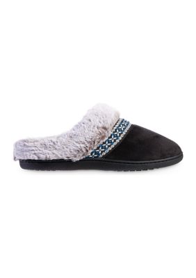 Boxed Microsuede Hoodback Slippers