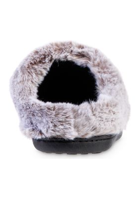 Boxed Microsuede Hoodback Slippers