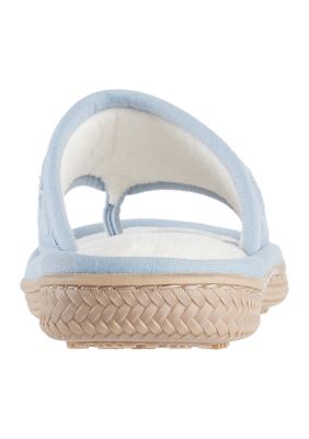 Eyelet Shield Thong Slipper