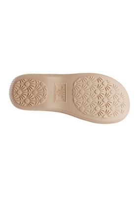 Eyelet Shield Thong Slipper