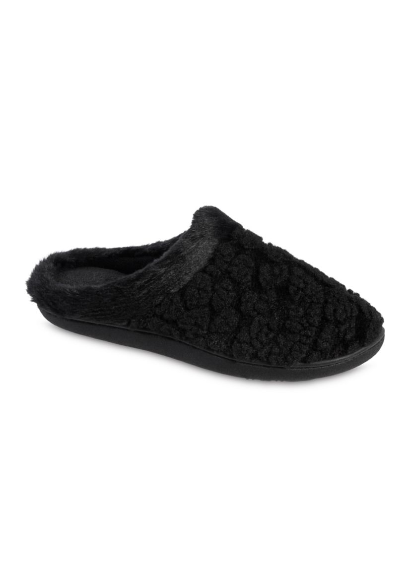 Womens Isla Cheetah Clog Slippers with Memory Foam Comfort