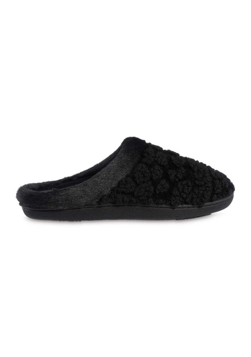 Womens Isla Cheetah Clog Slippers with Memory Foam Comfort