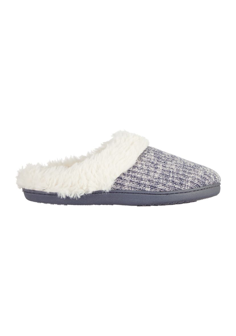 Boxed Caroline Sweater Ribbed Hoodback Slippers