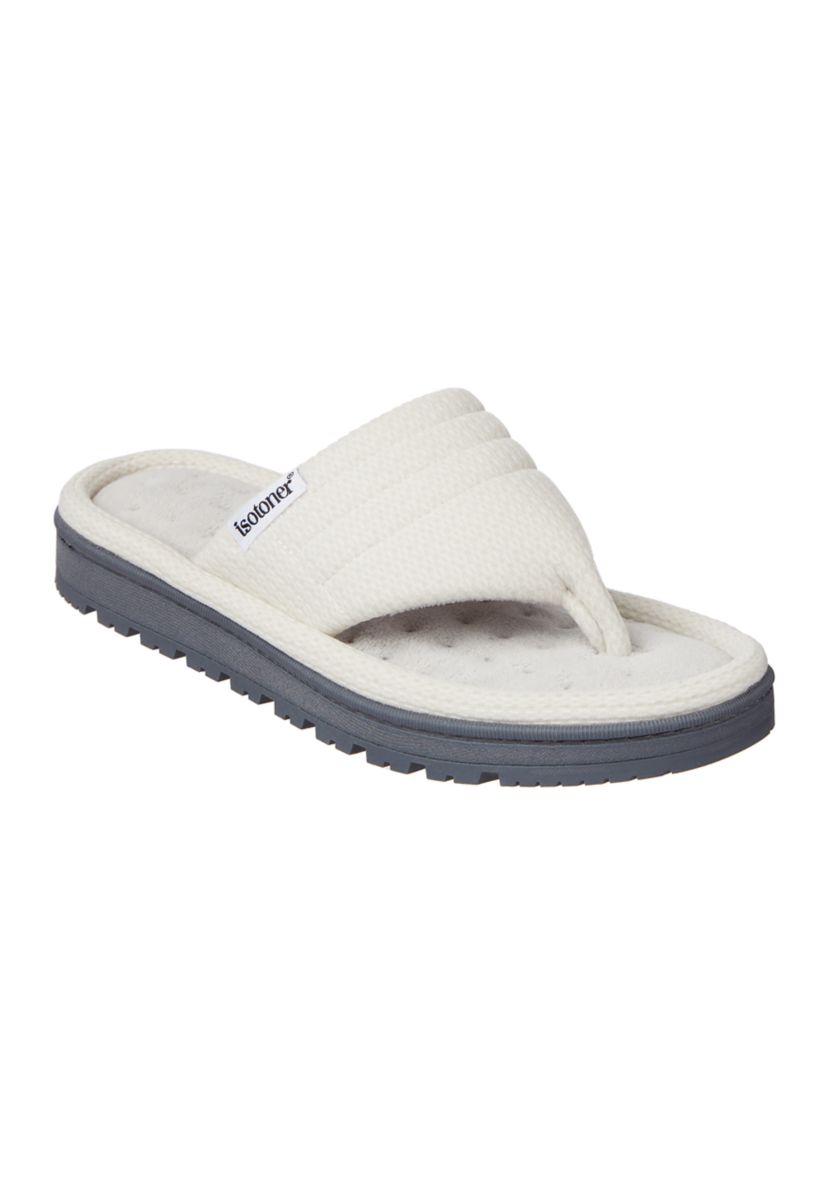 Womens Active Thong Slippers with Memory Foam