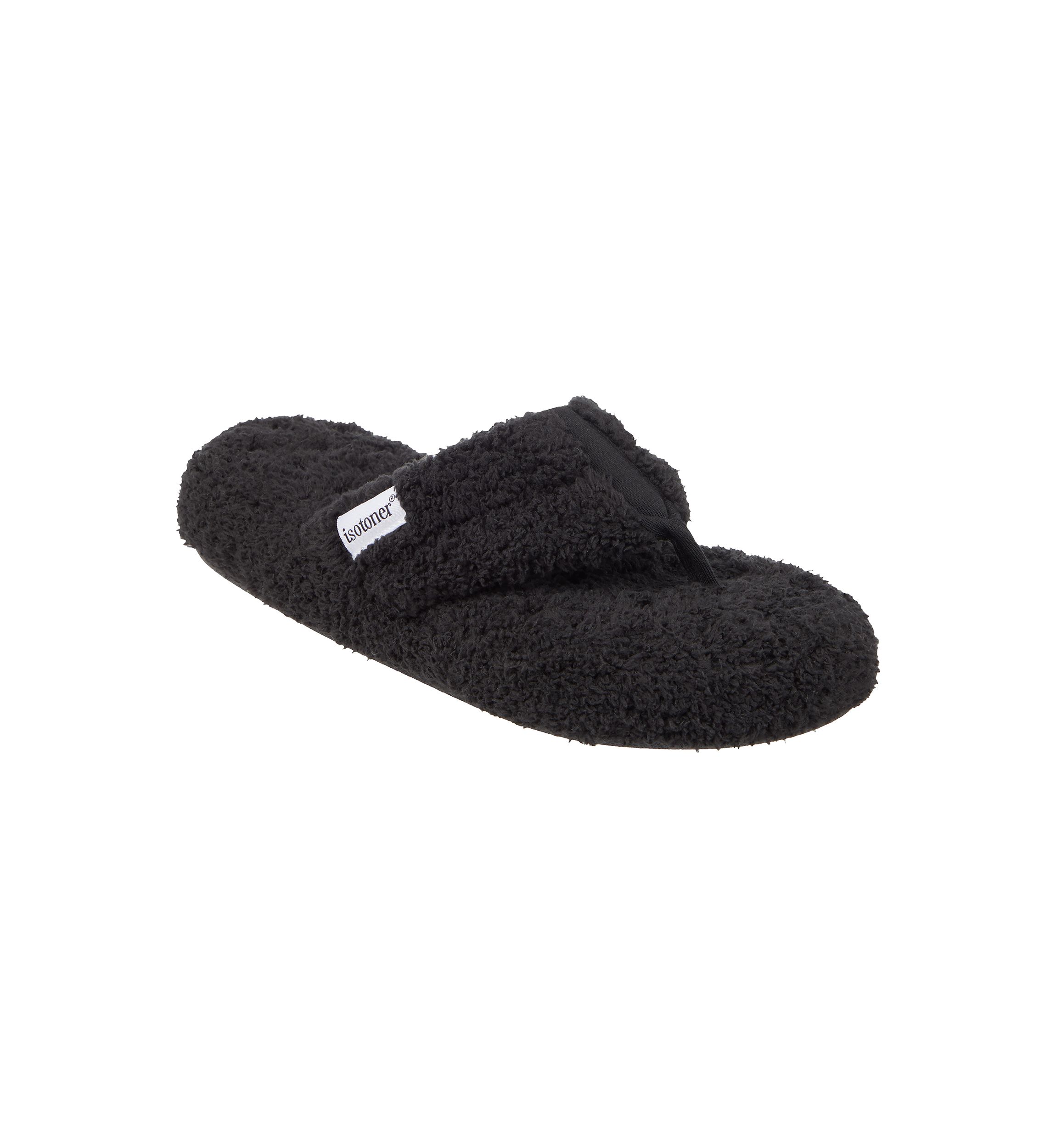 Womens Cozy Plush Joey Thong Slipper with Memory Foam