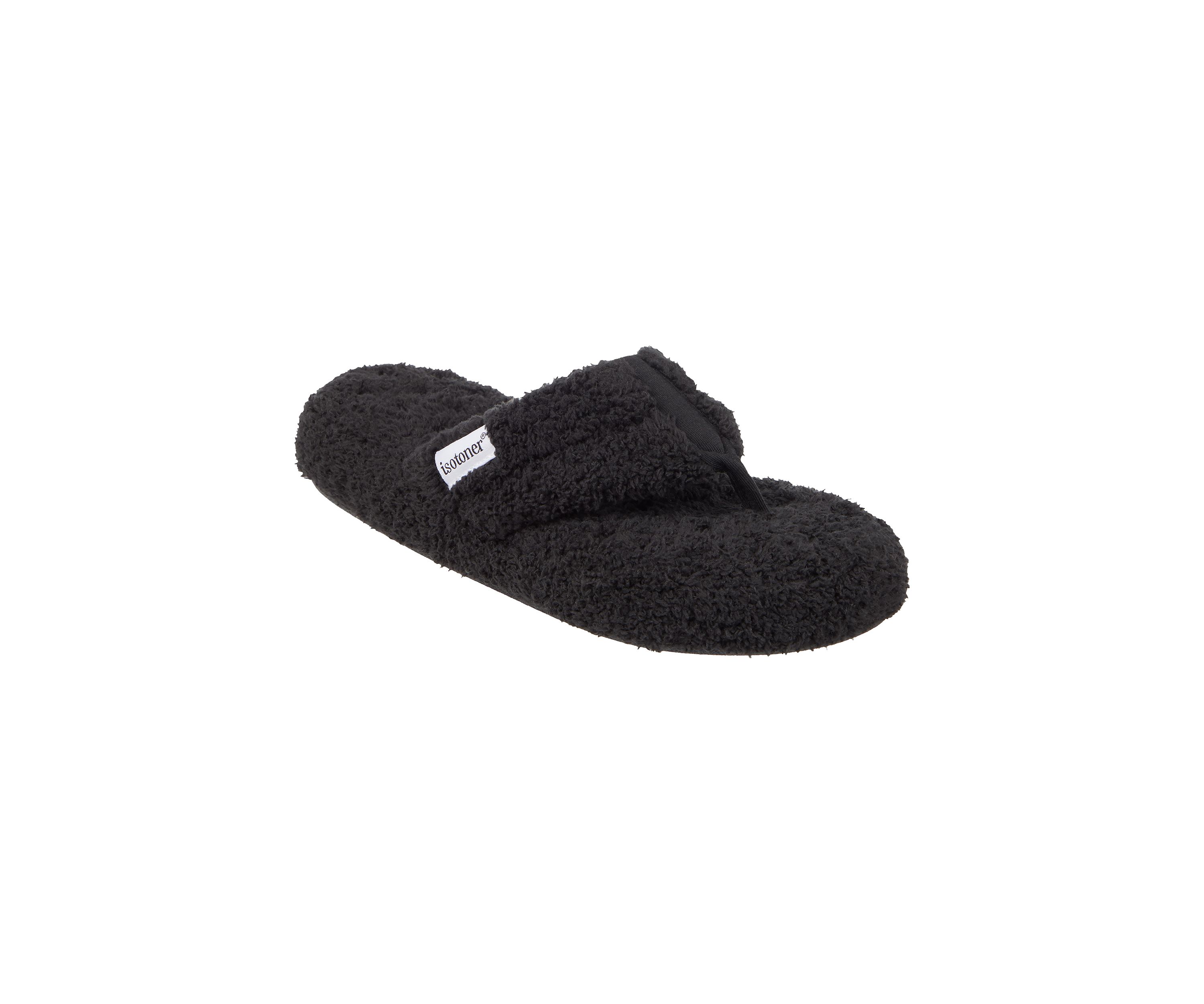 Womens Cozy Plush Joey Thong Slipper with Memory Foam