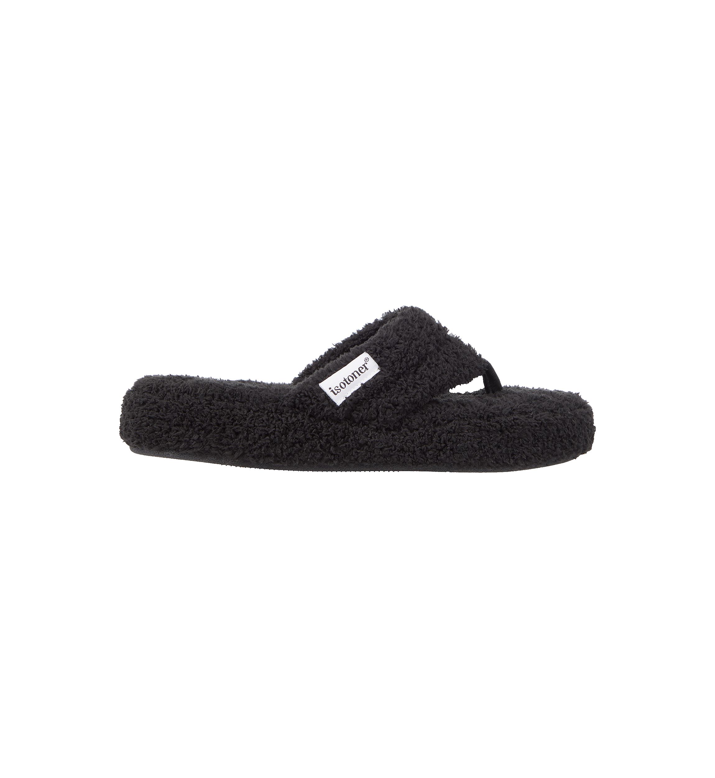 Womens Cozy Plush Joey Thong Slipper with Memory Foam