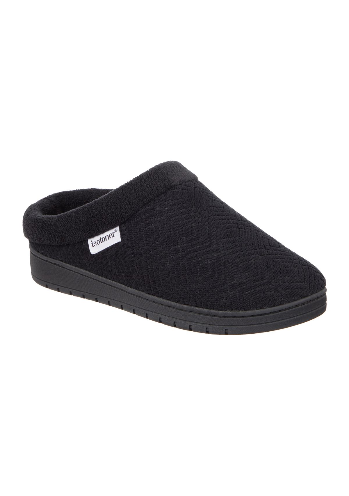 Womens Diamond Microterry Gemma Clog Slipper with Memory Foam