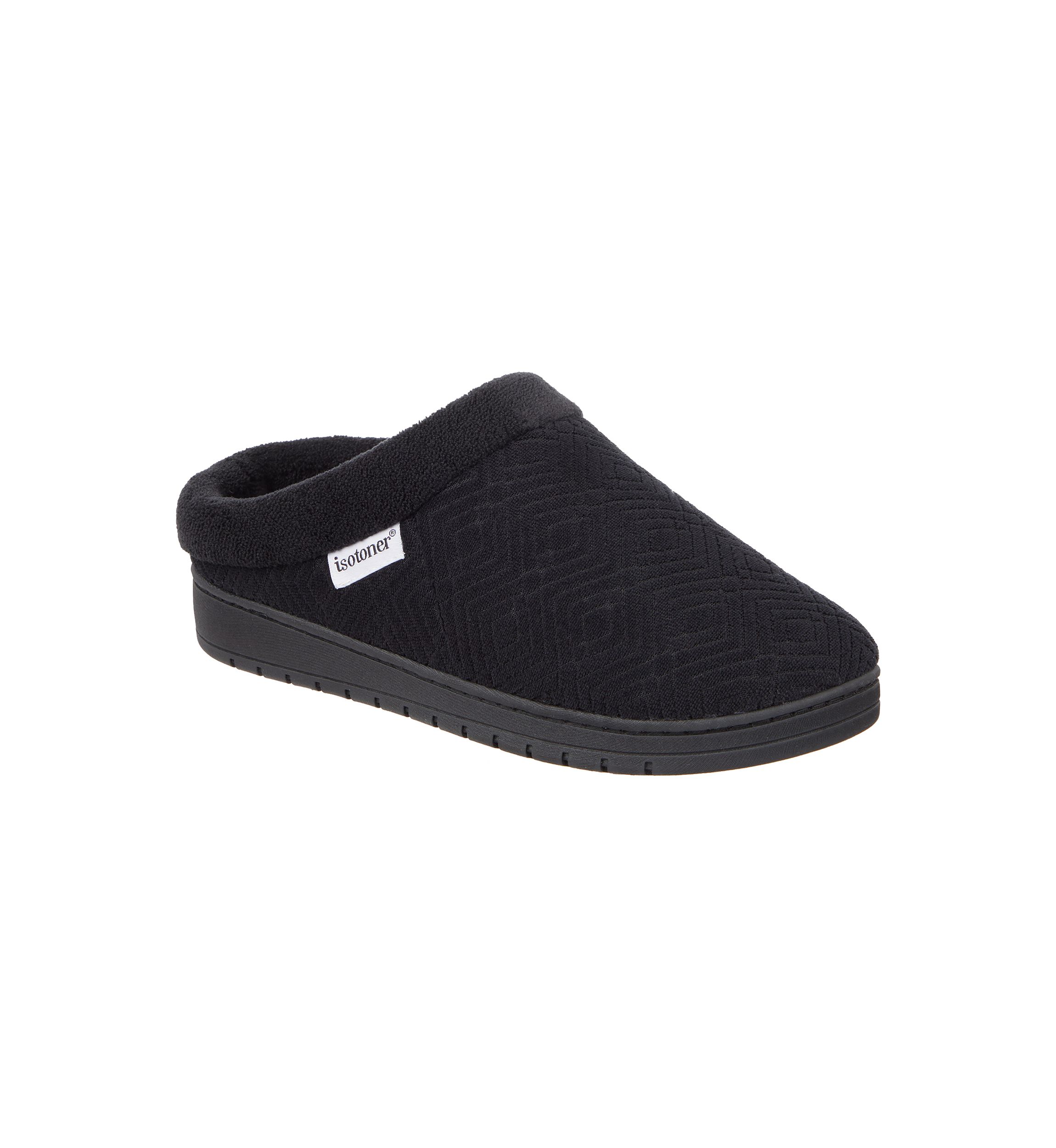 Womens Diamond Microterry Gemma Clog Slipper with Memory Foam