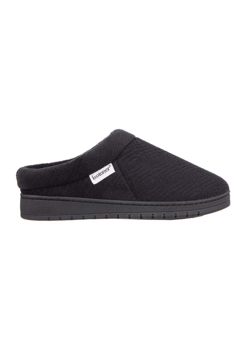 Womens Diamond Microterry Gemma Clog Slipper with Memory Foam