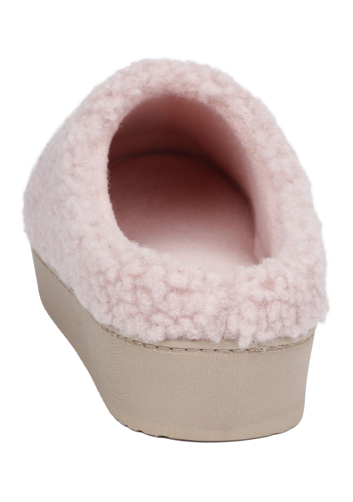 Womens Berber Diane Platform Clog Slippers