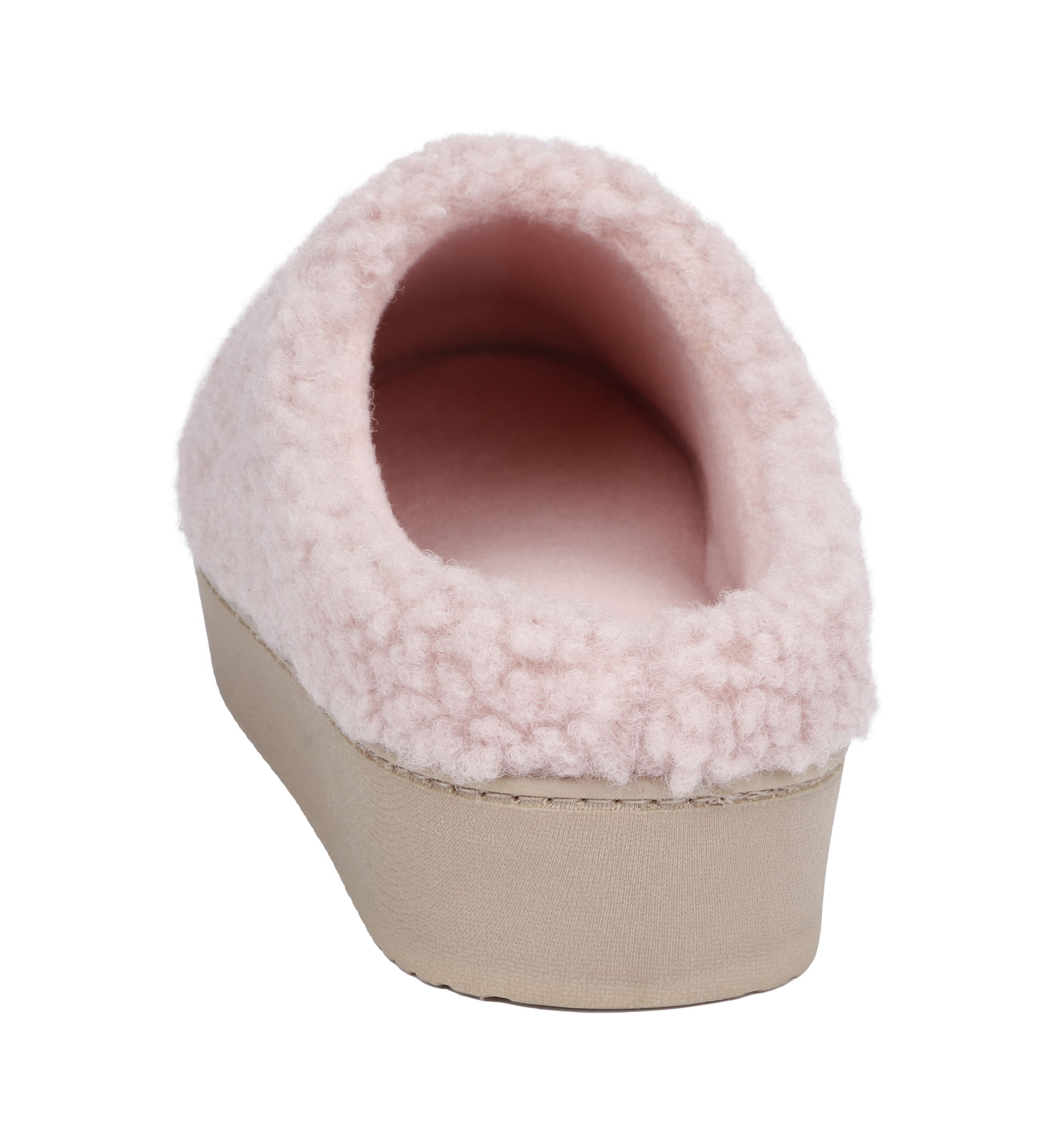 Womens Berber Diane Platform Clog Slippers