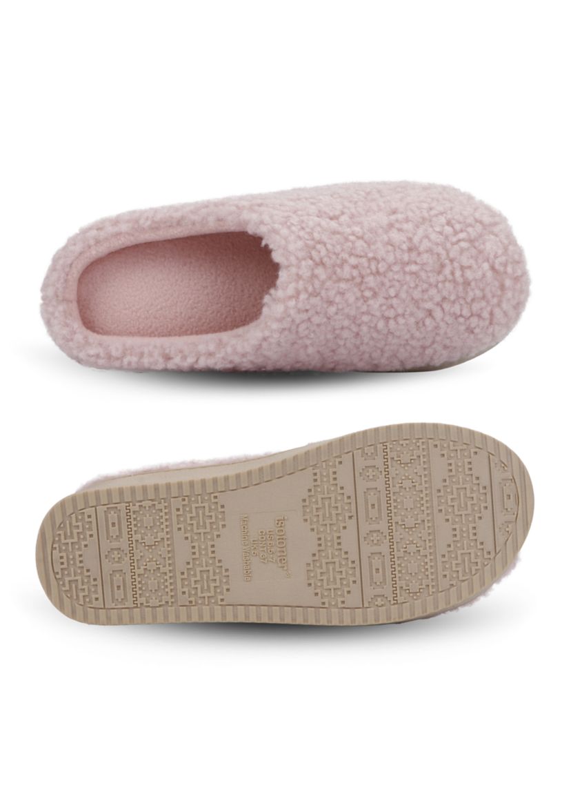 Womens Berber Diane Platform Clog Slippers