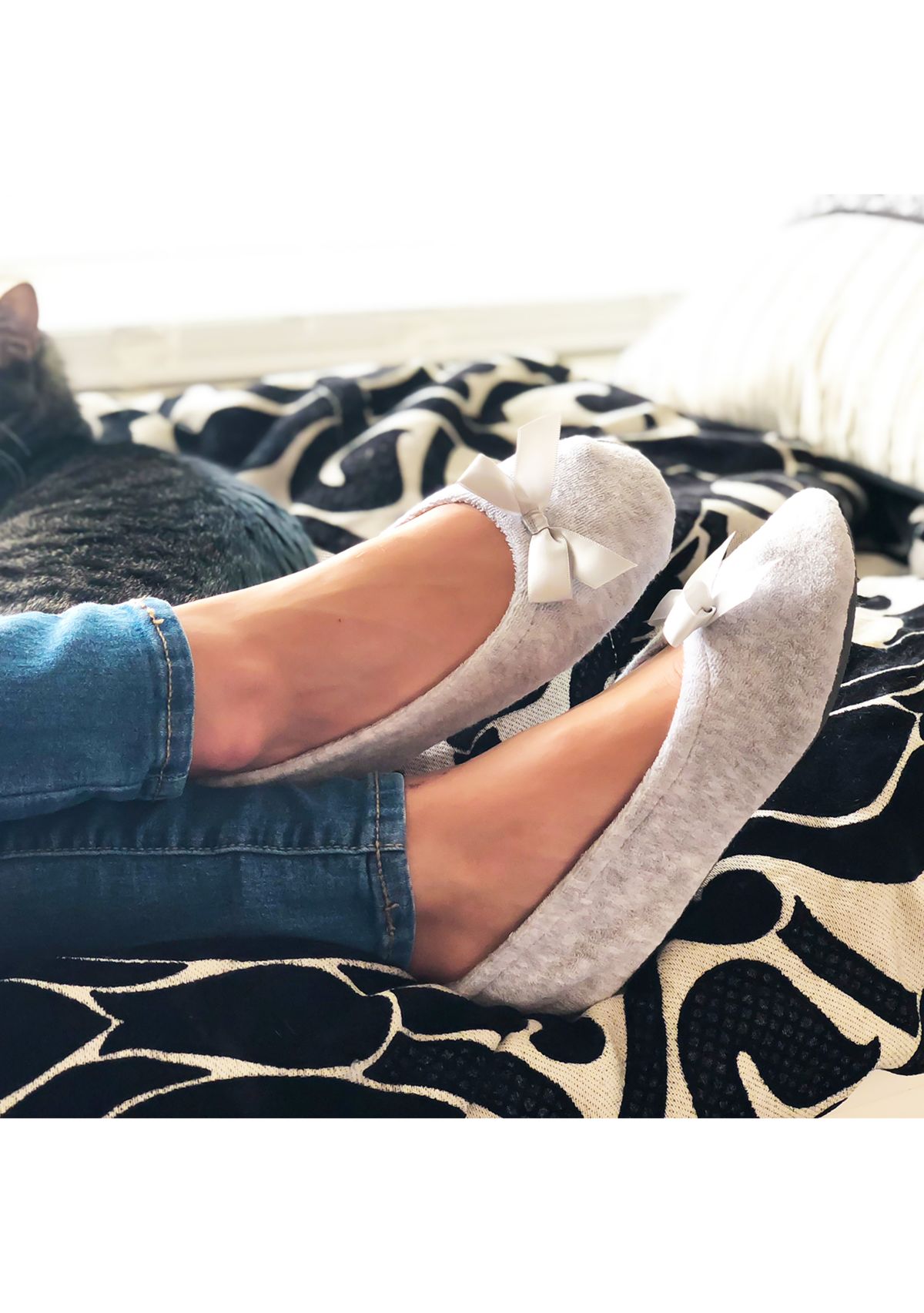 Womens Signature Classics Terry Ballet Slipper