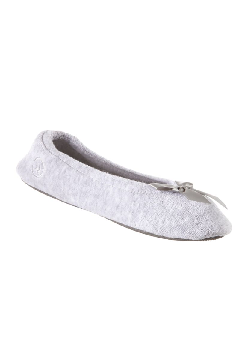 Womens Terry Ballerina Slippers