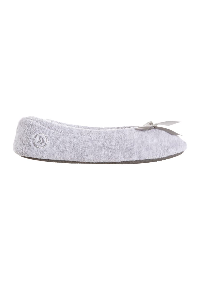 Womens Terry Ballerina Slippers