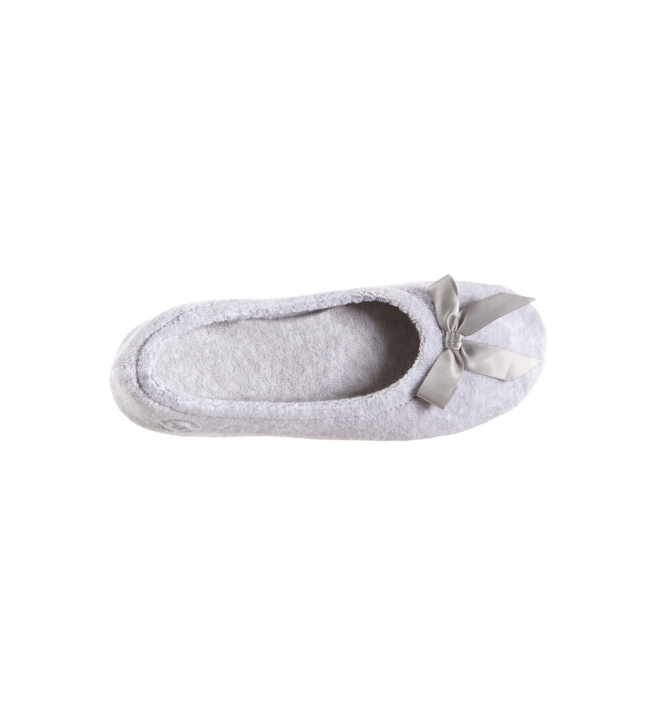 Womens Terry Ballerina Slippers