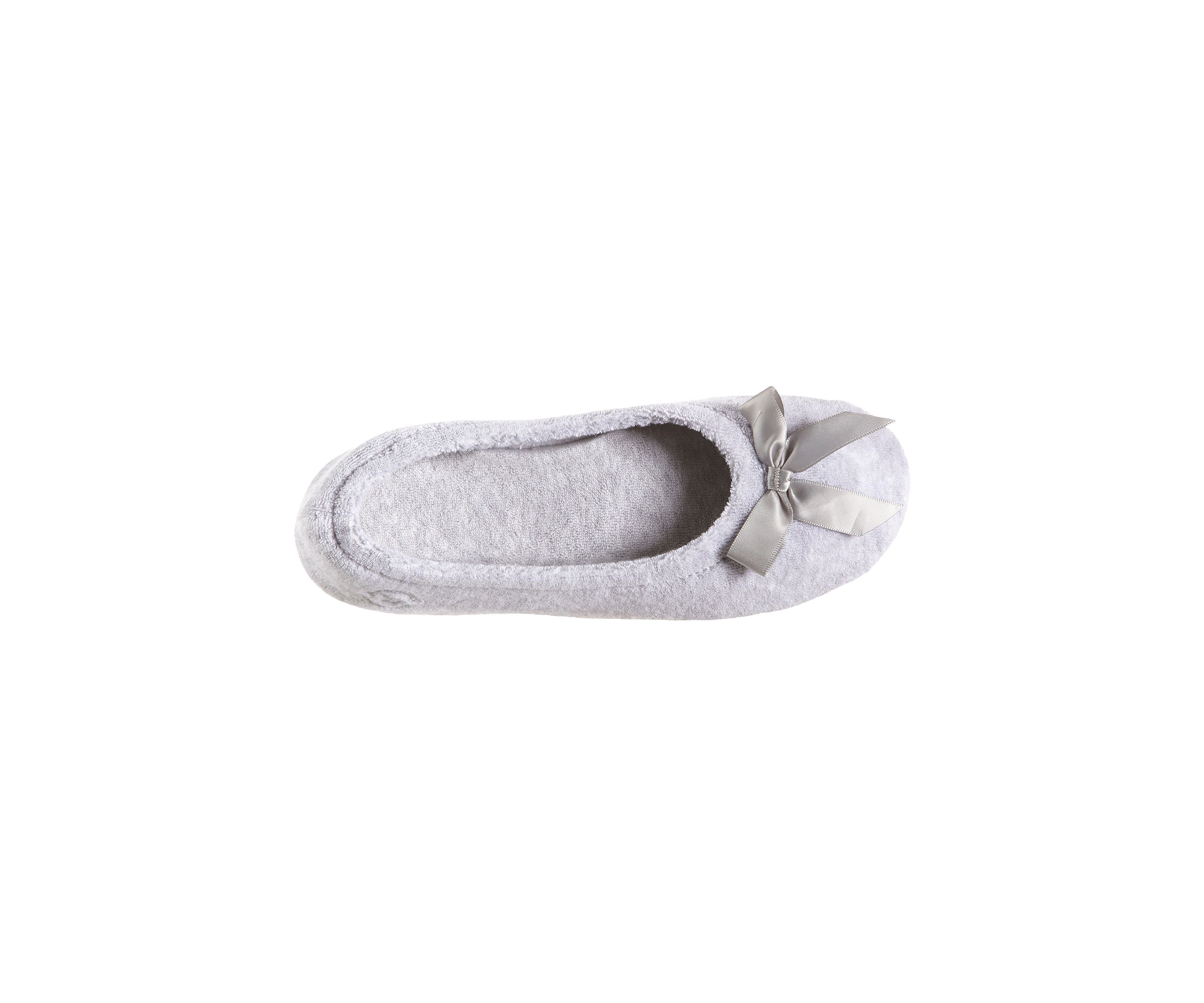 Womens Terry Ballerina Slippers
