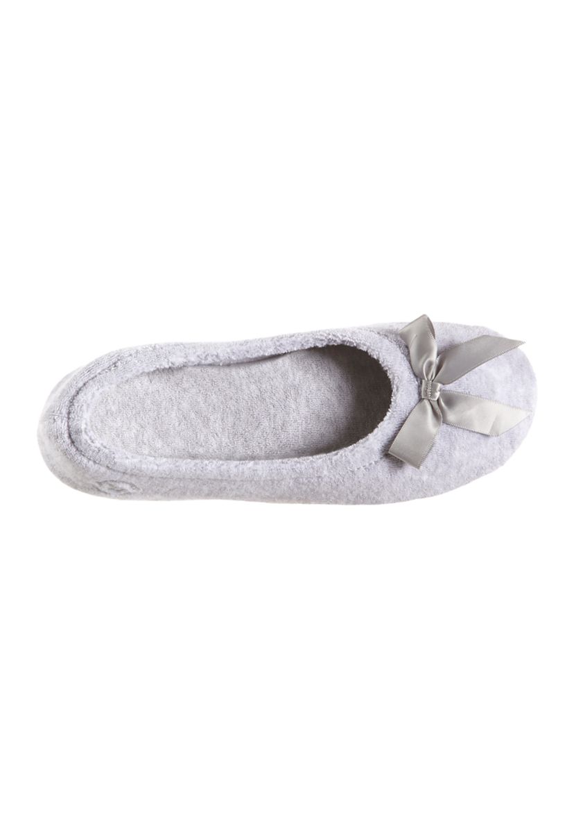 Womens Terry Ballerina Slippers