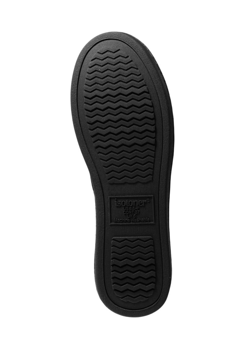  Quilted Memory Foam Micro Terry Slip On Slippers