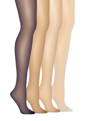 Hanes Women's Silk Reflections Plus Control Top Enhanced Toe Pantyhose, 4X/5X