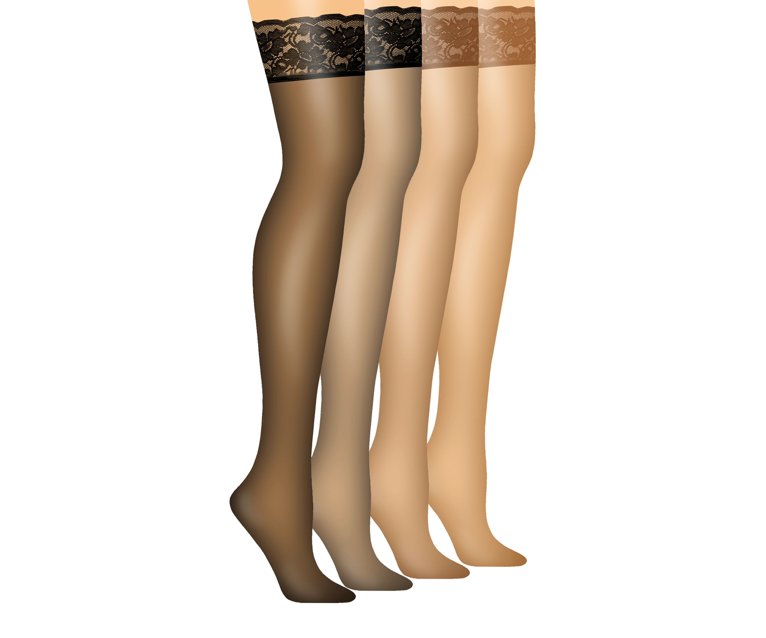 Silk Reflections Lace Top Thigh High