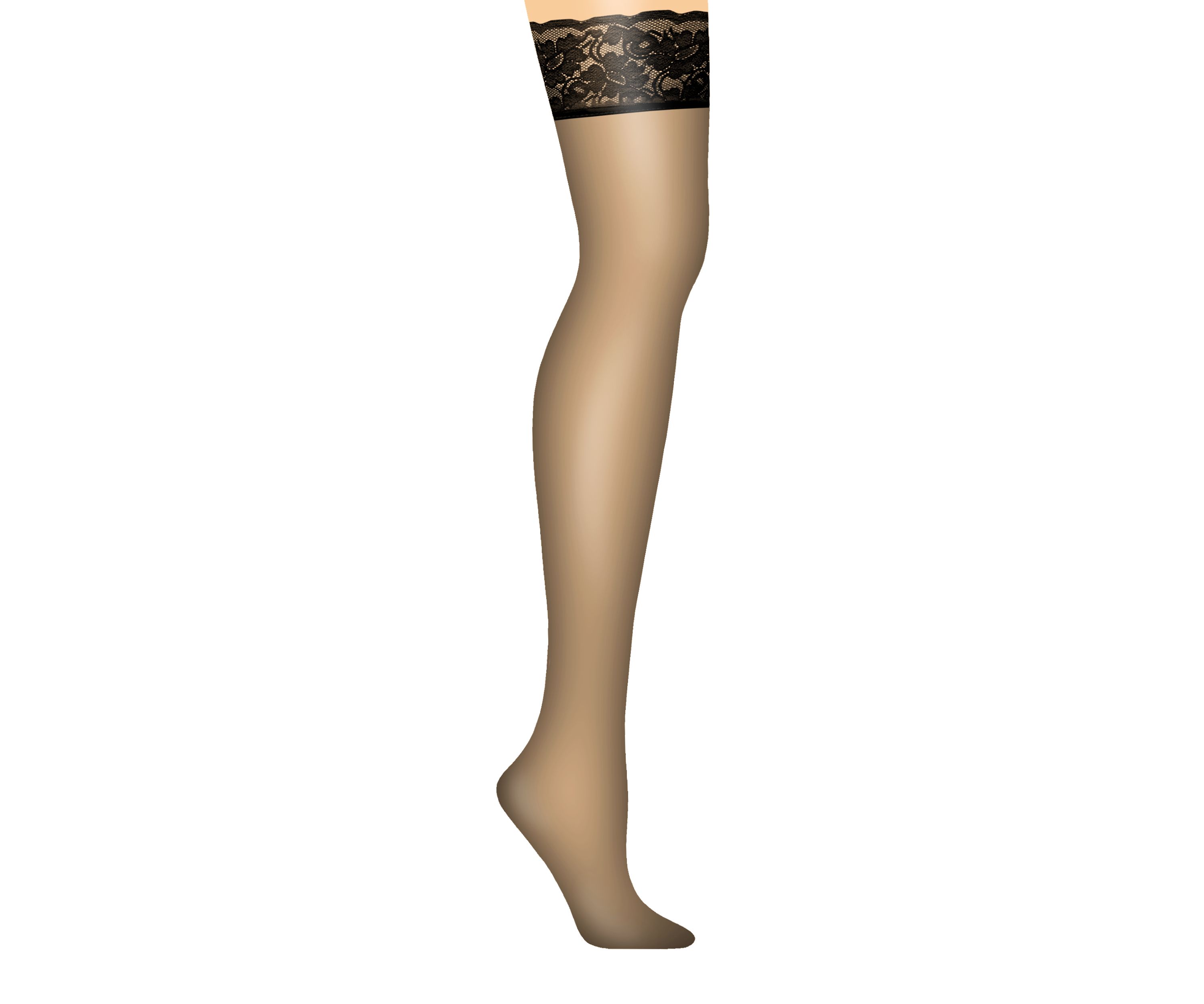 Silk Reflections Lace Top Thigh High