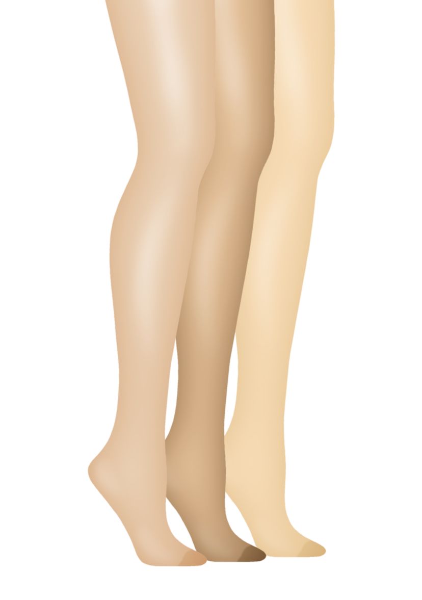 Silk Reflections Non Control Top Reinforced Toe Pantyhouse