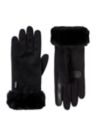 Women’s Recycled Microsuede/Fleece Water Repellent Gloves with Fur Cuff