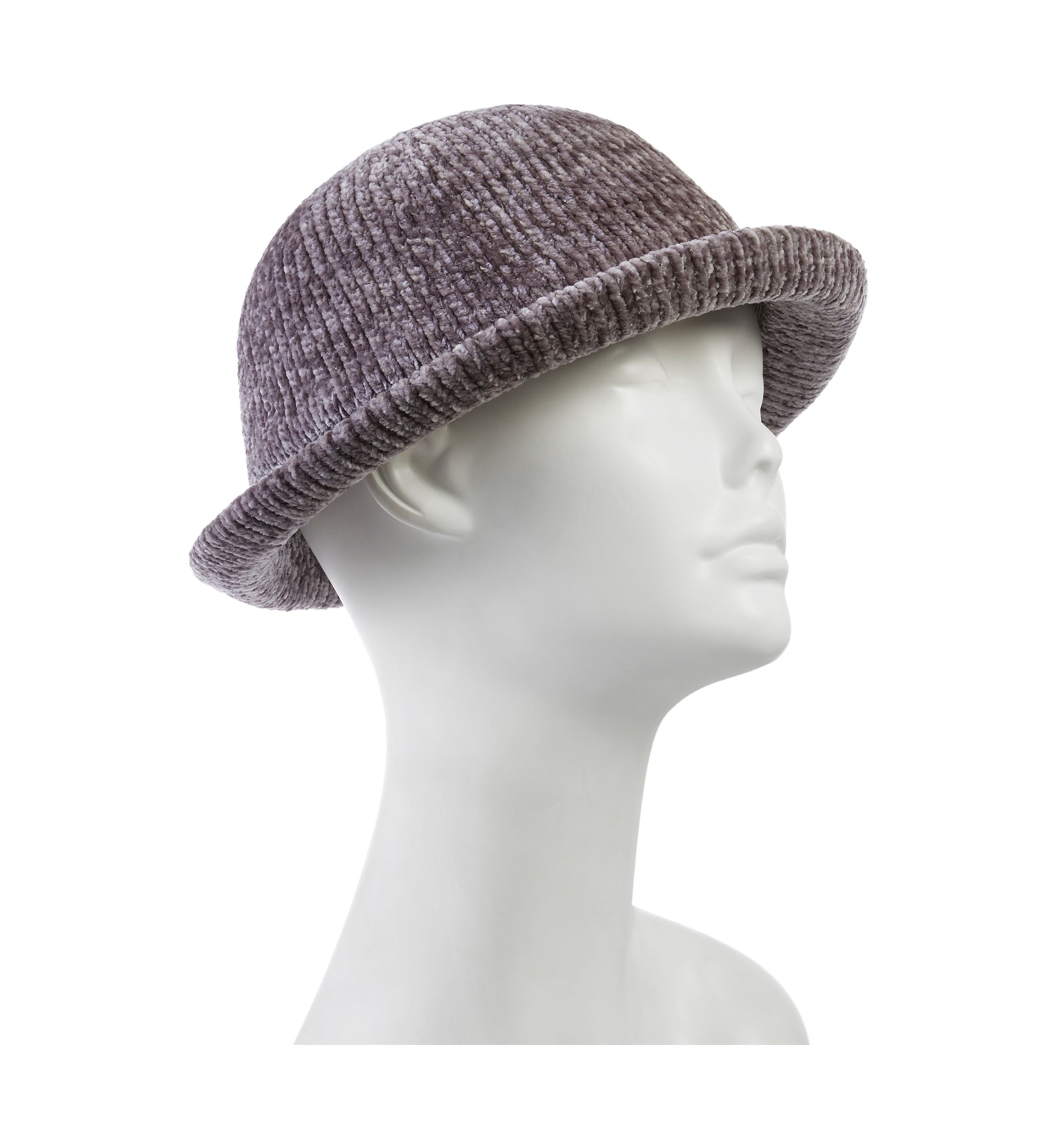 Womens Recycled Chenille Bowler Hat