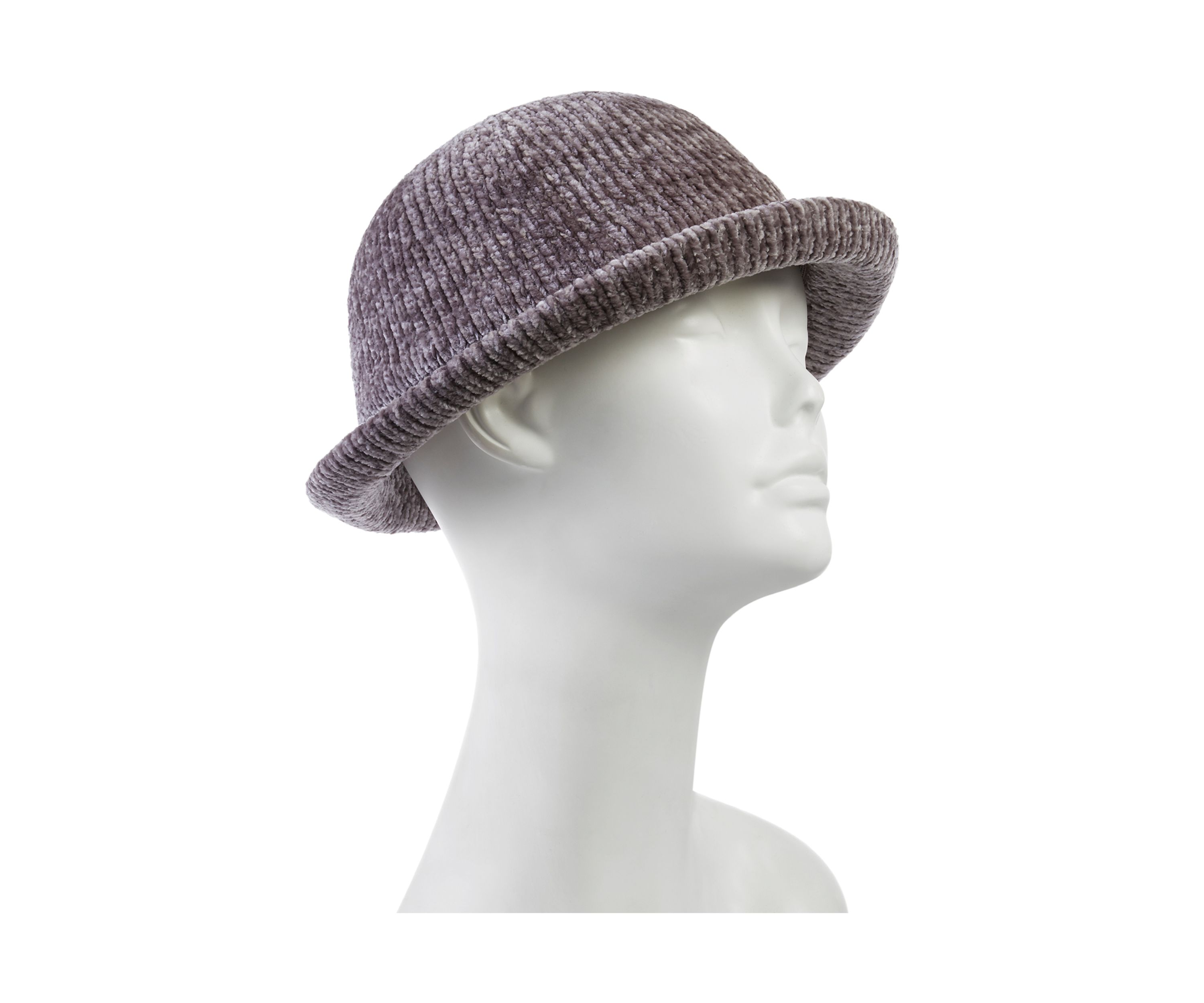 Womens Recycled Chenille Bowler Hat