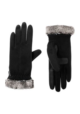 Faux Fur Cuff Tech Gloves, The Clothing Cove