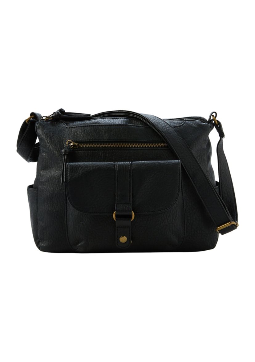Large Multi Pocket Top Zip Shoulder Bag 
