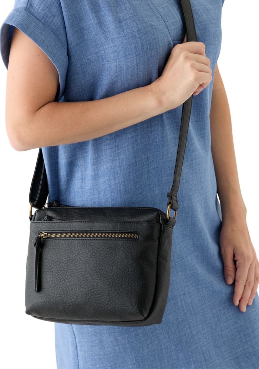 Antique Pebbled Crossbody Bag