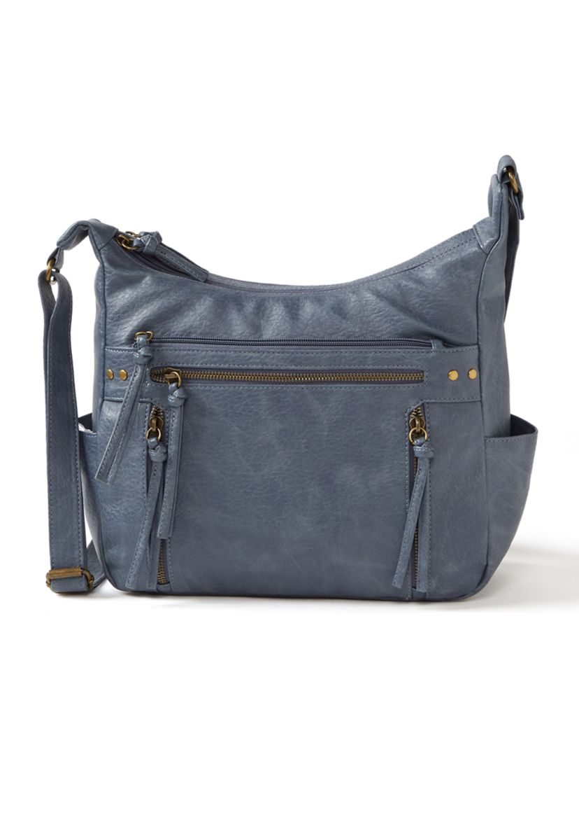 Antique Pebbled Large Shoulder Bag