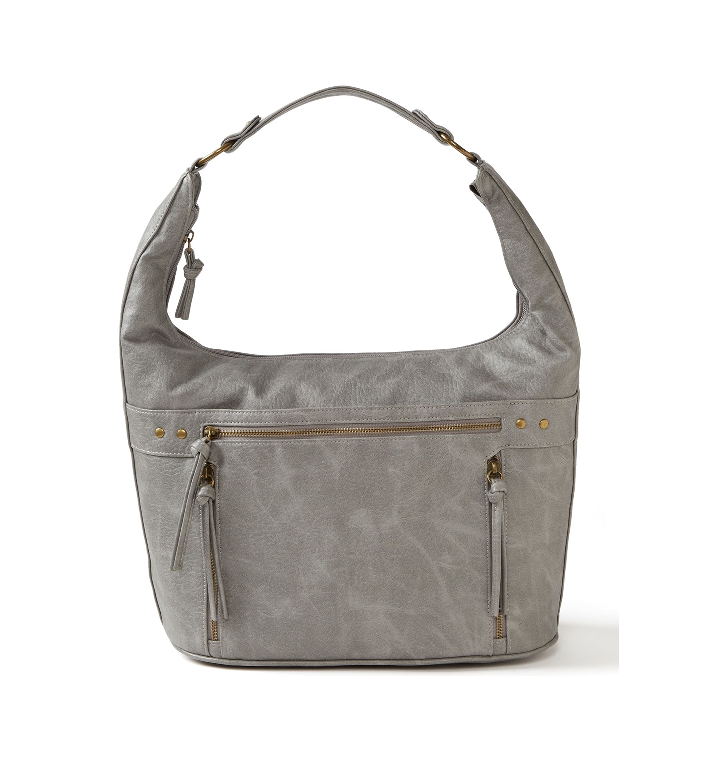 Antique Pebbled Shoulder Bag