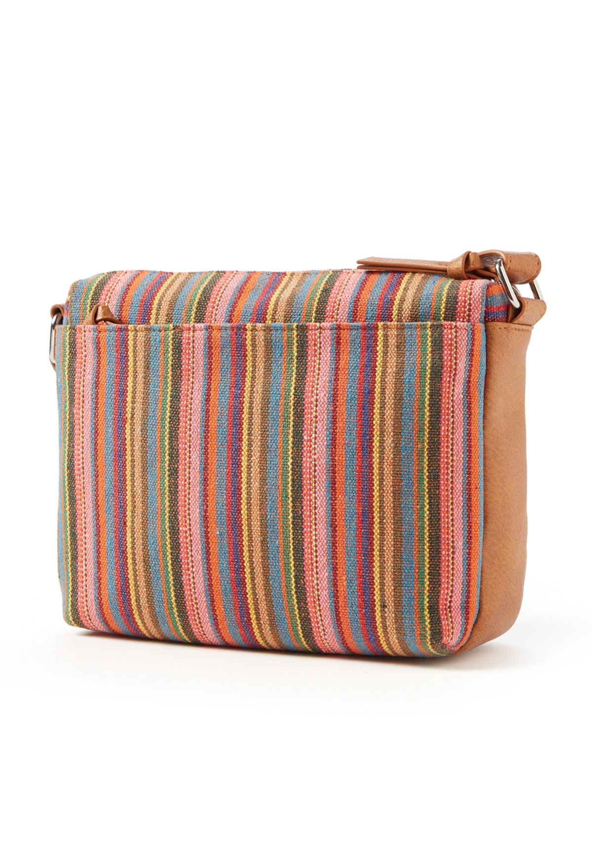 Canvas Stripe Small Crossbody Bag