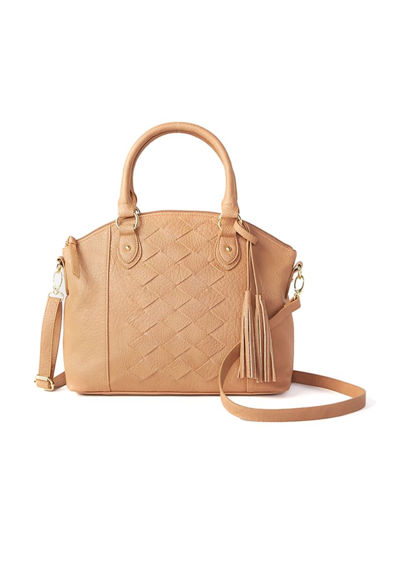 Woven Dome Satchel 