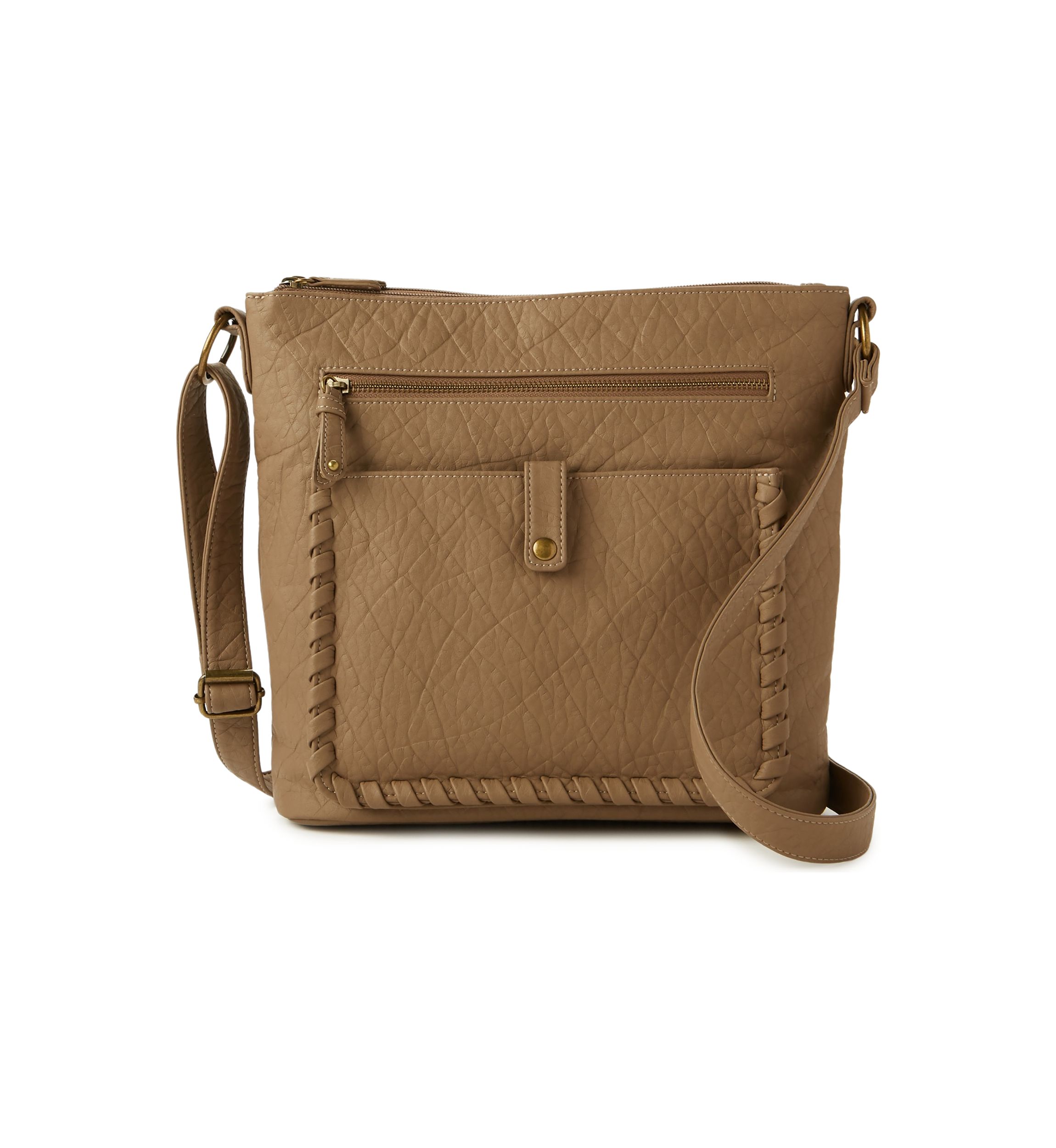 Whipstitch Detail Shoulder Bag
