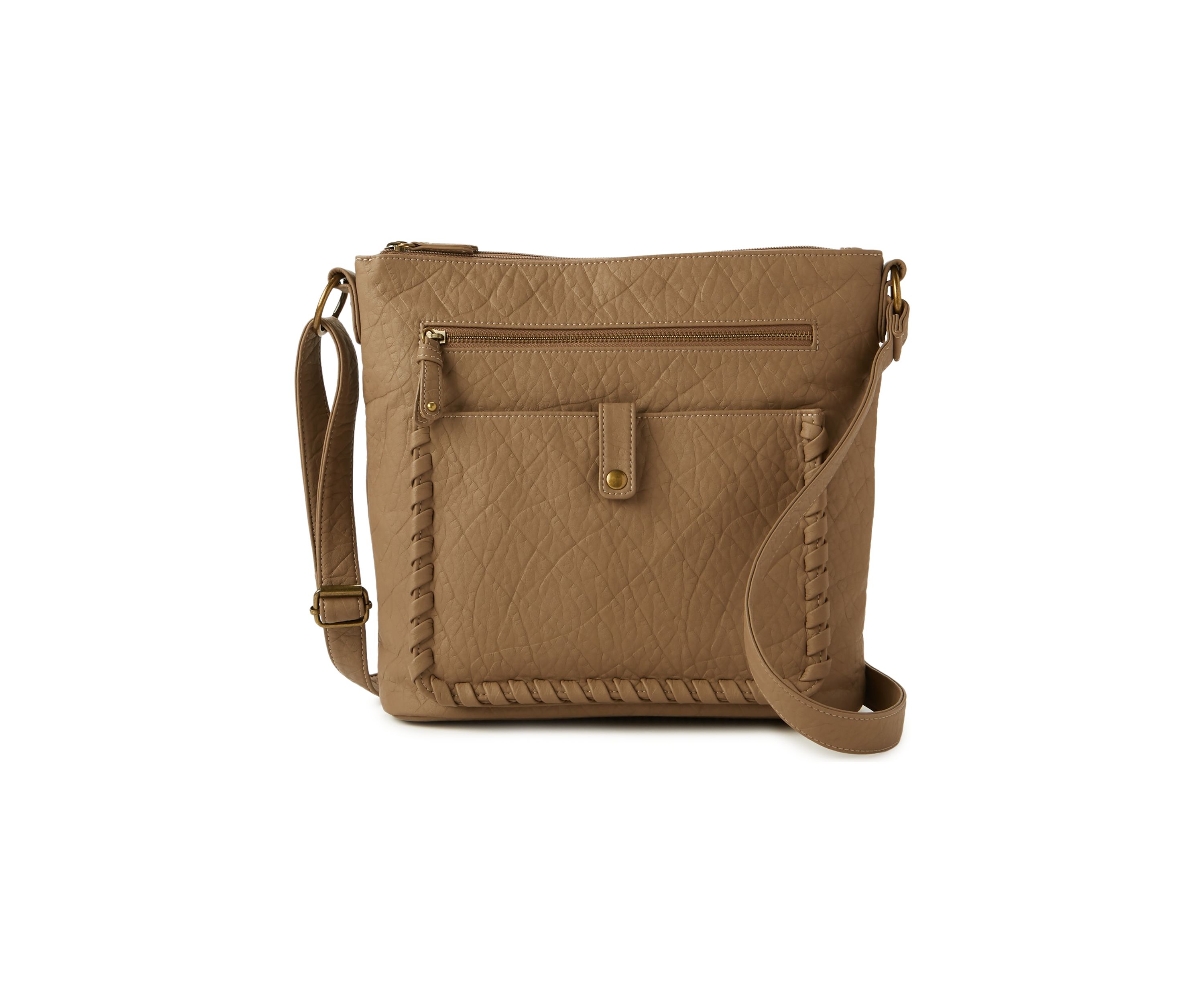Whipstitch Detail Shoulder Bag