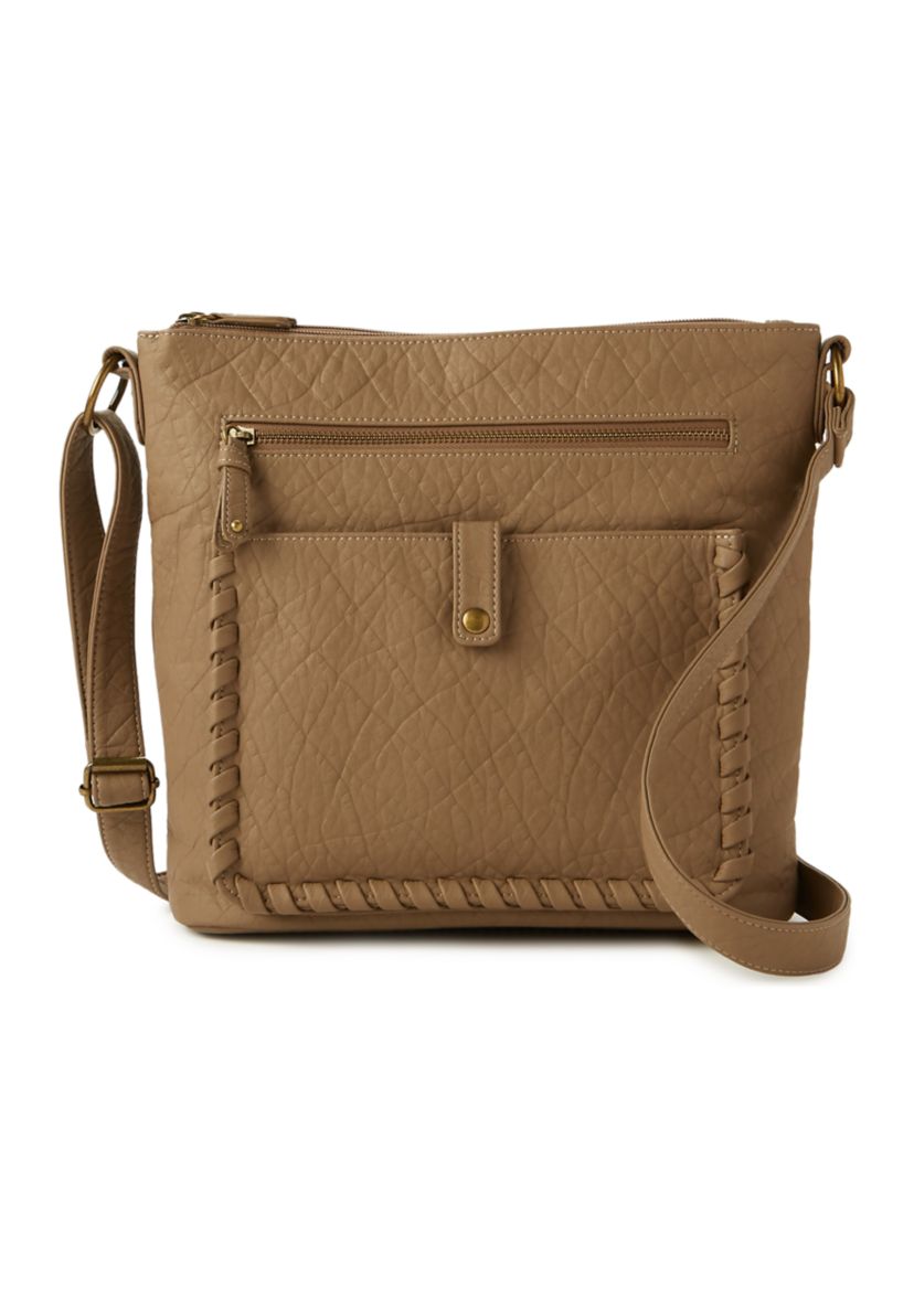 Whipstitch Detail Shoulder Bag