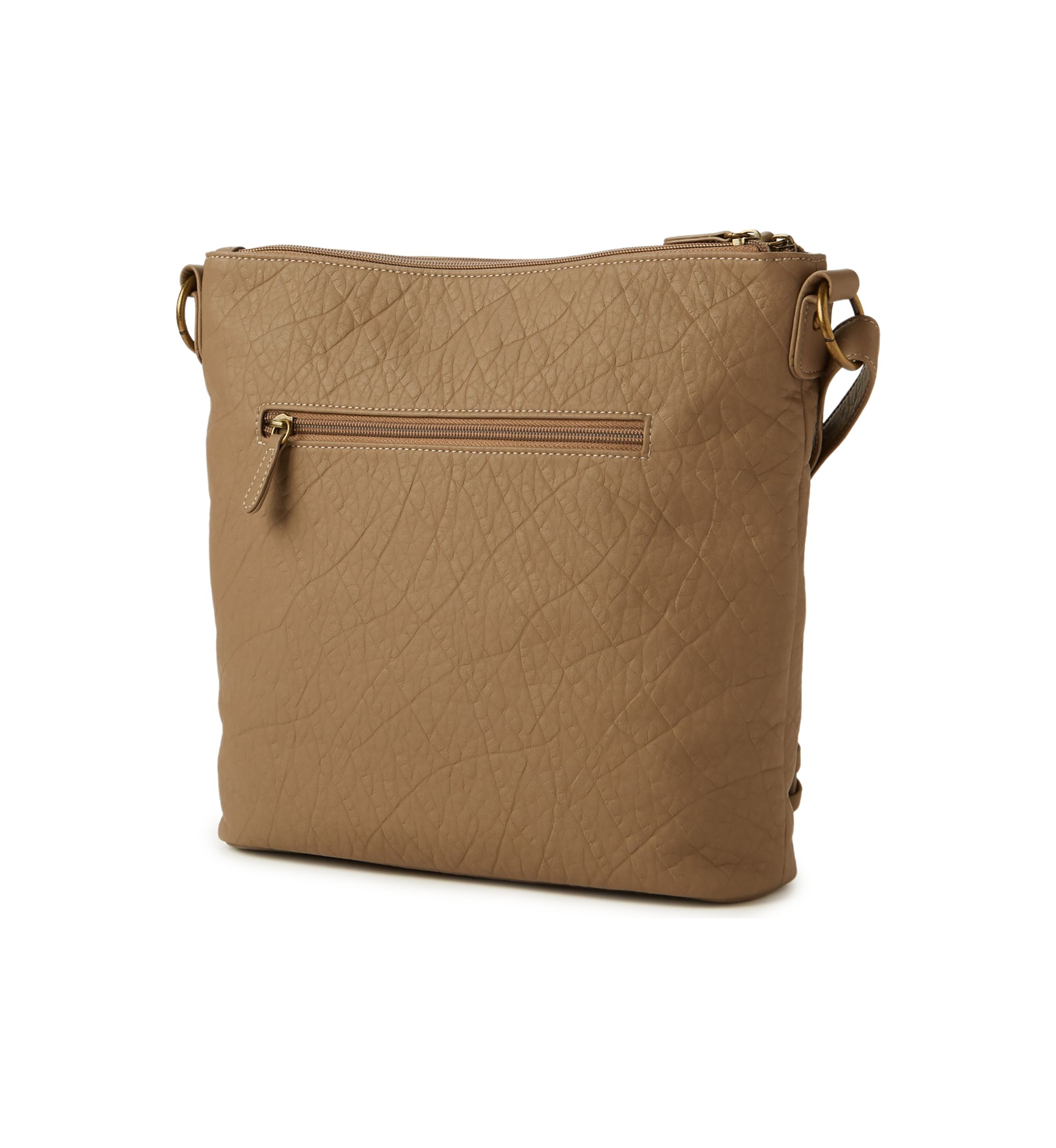 Whipstitch Detail Shoulder Bag