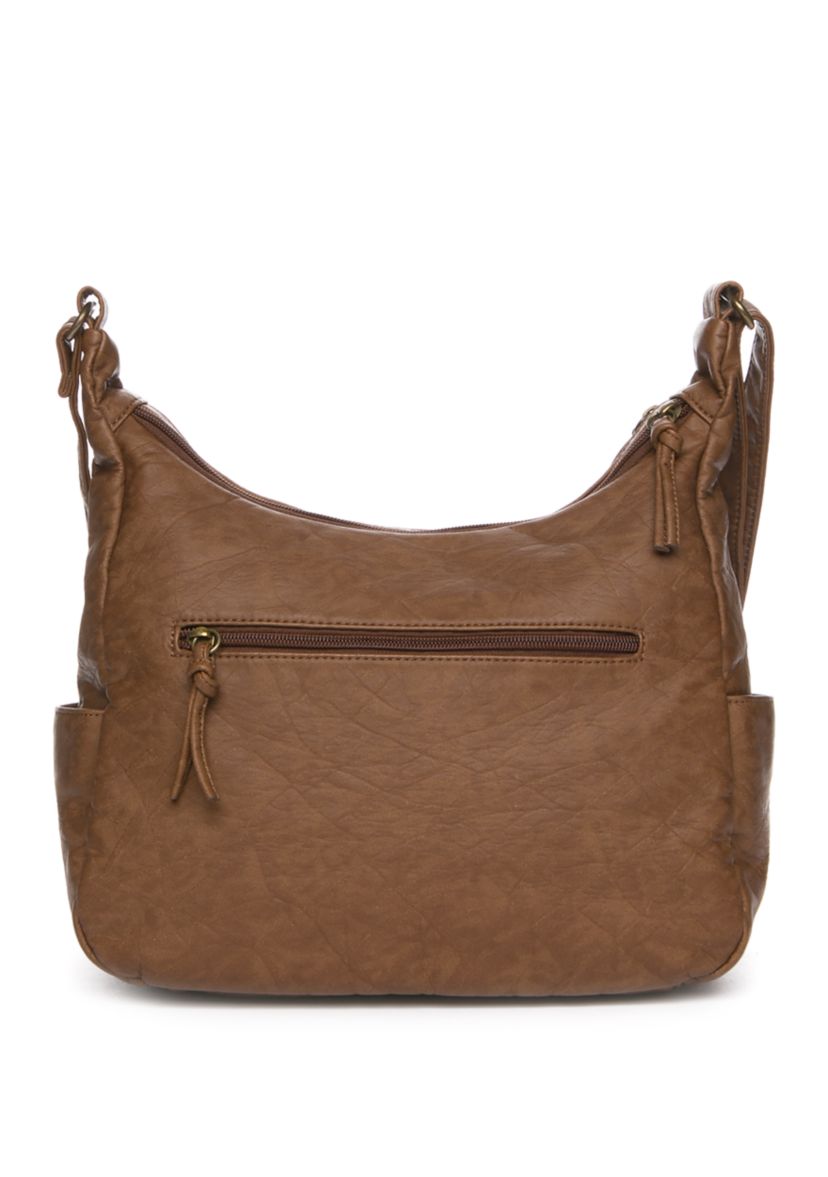 Elephant Washed Pockets Hobo Bag