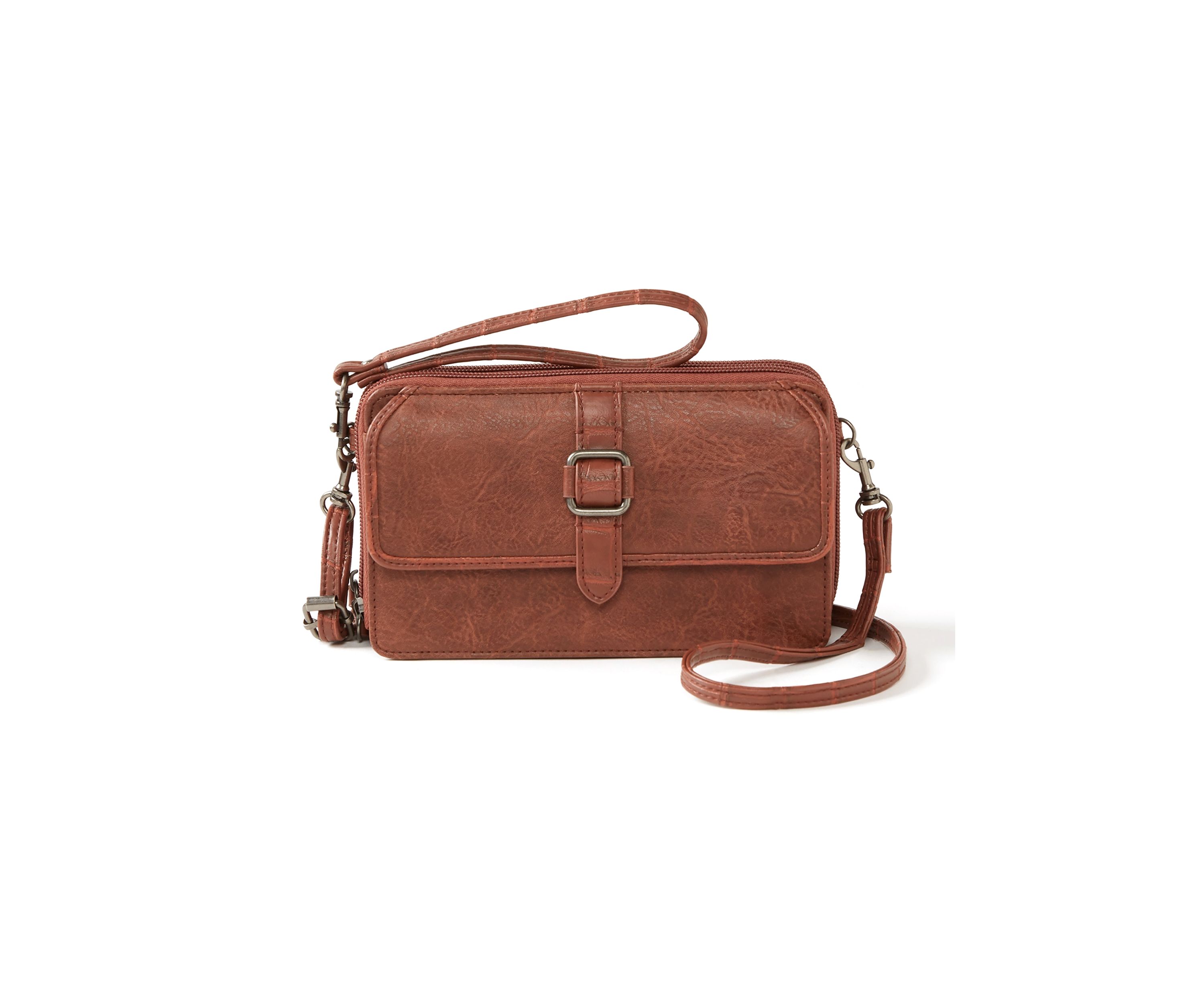 Mixed Media Crossbody Bag