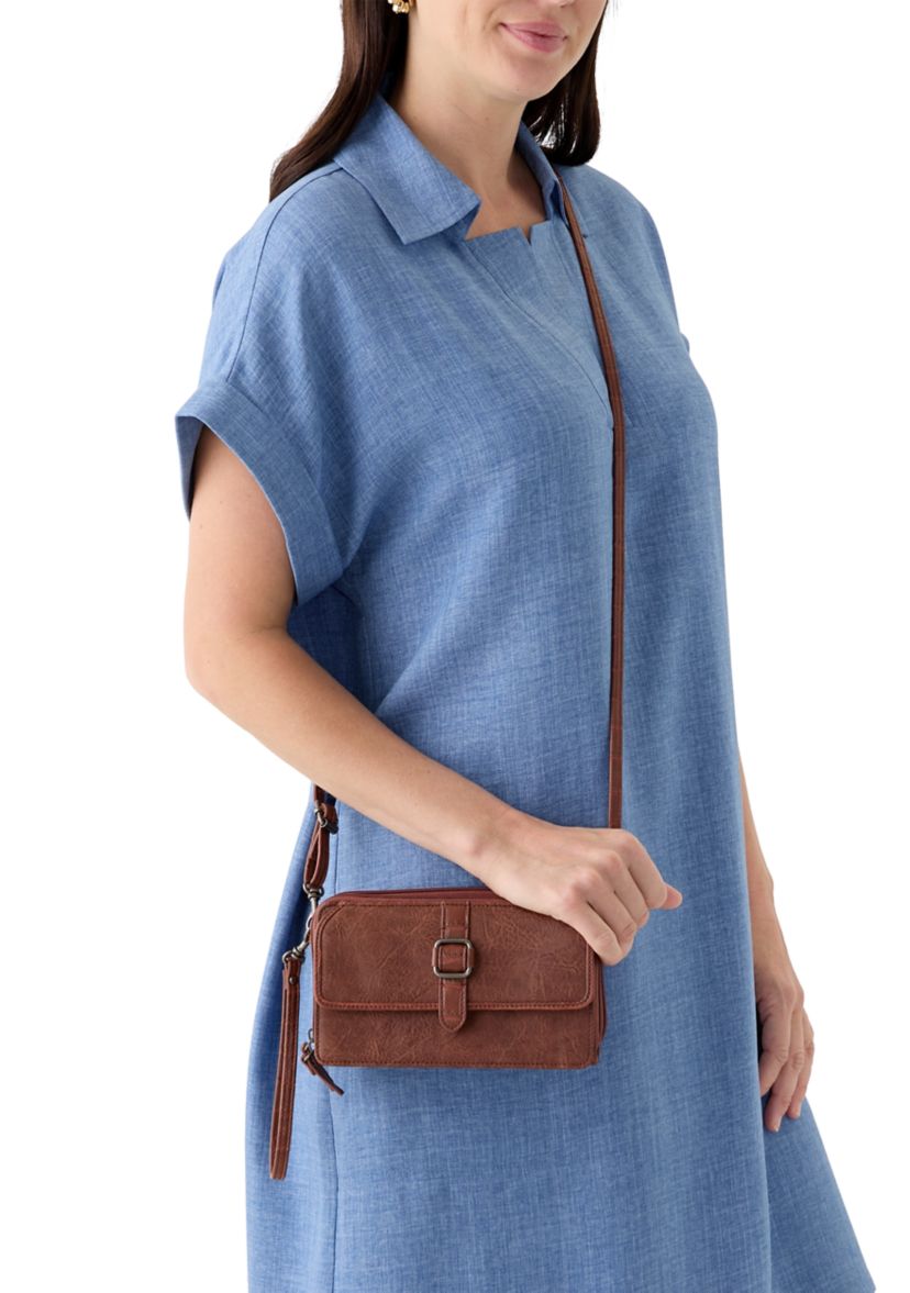 Mixed Media Crossbody Bag