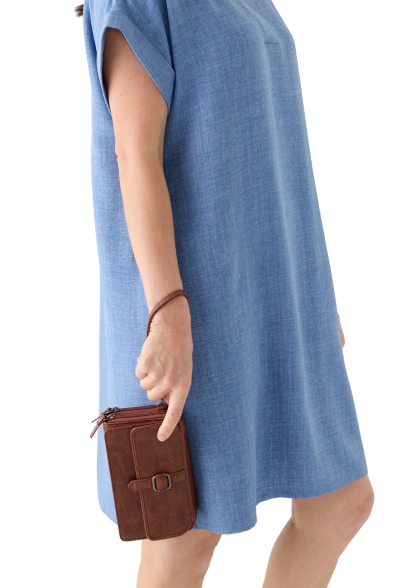 Mixed Media Crossbody Bag