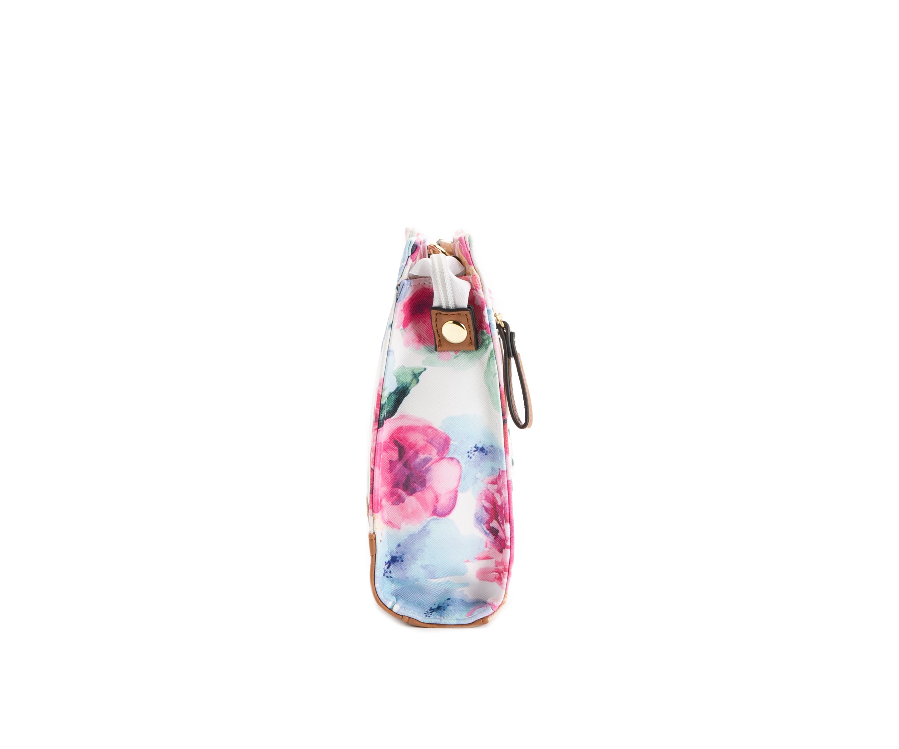 Printed Watercolor Floral Mid Size Convertible Clutch