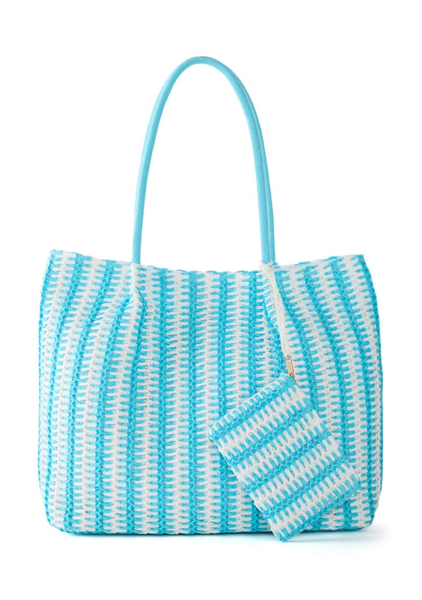 Straw Stripe Tote