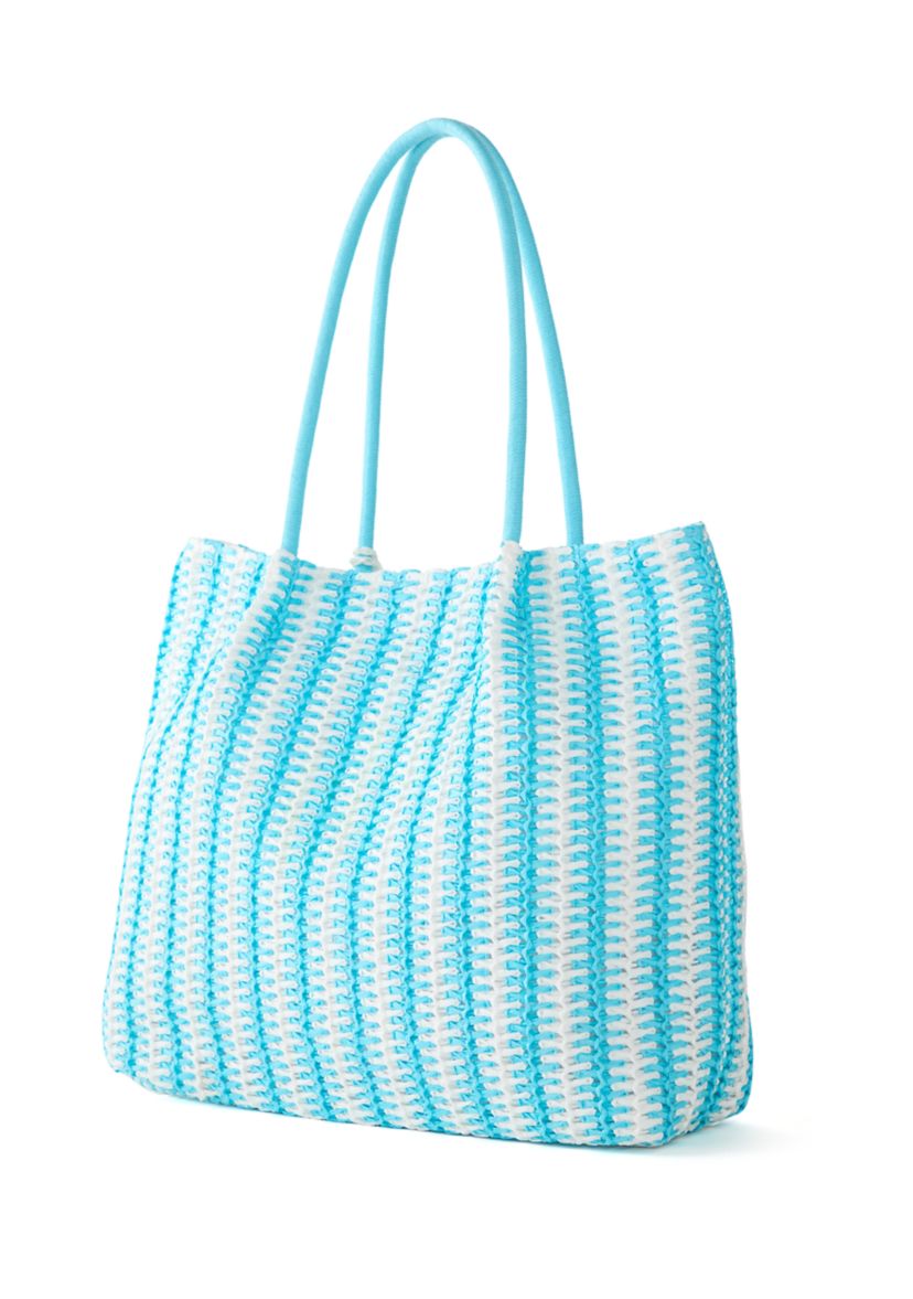 Straw Stripe Tote