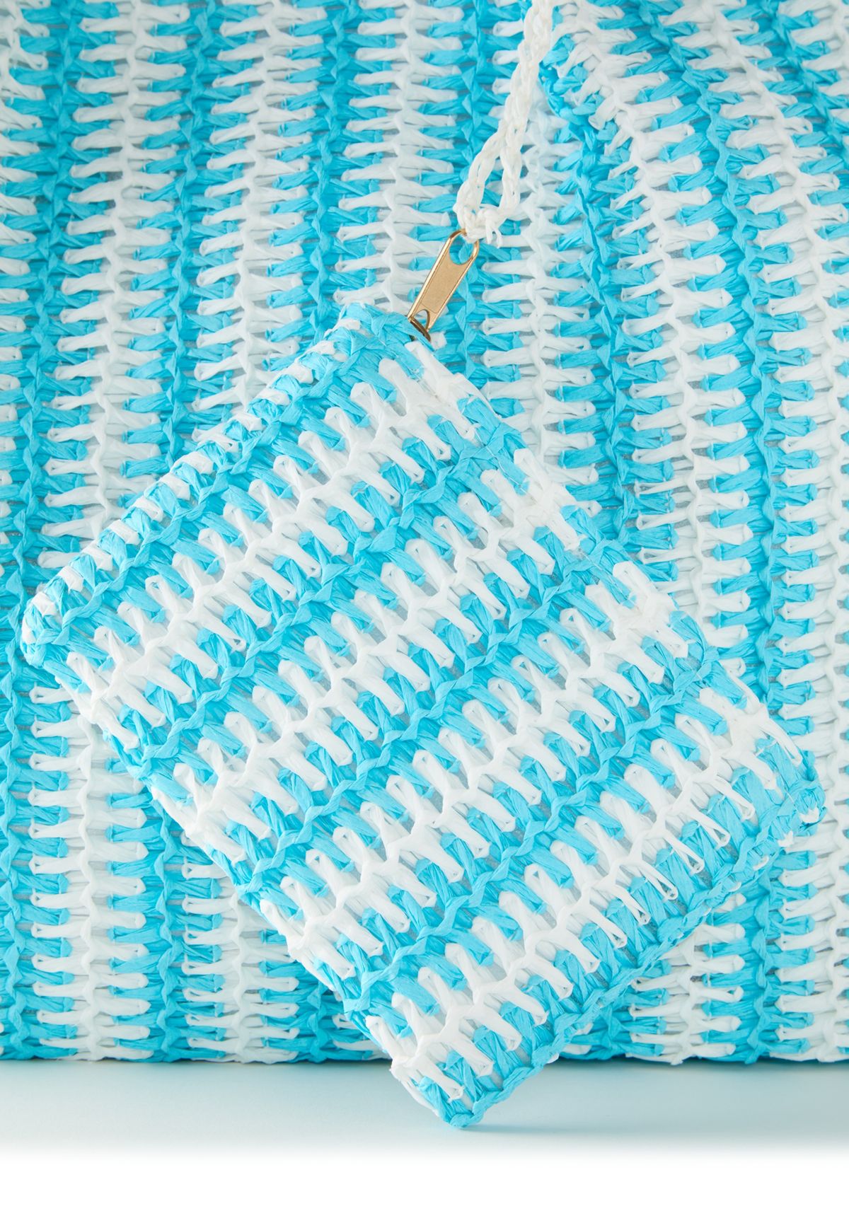 Straw Stripe Tote